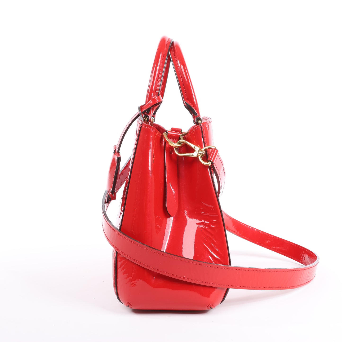 Louis Vuitton Vernis Montaigne BB Handbag in Red M50170