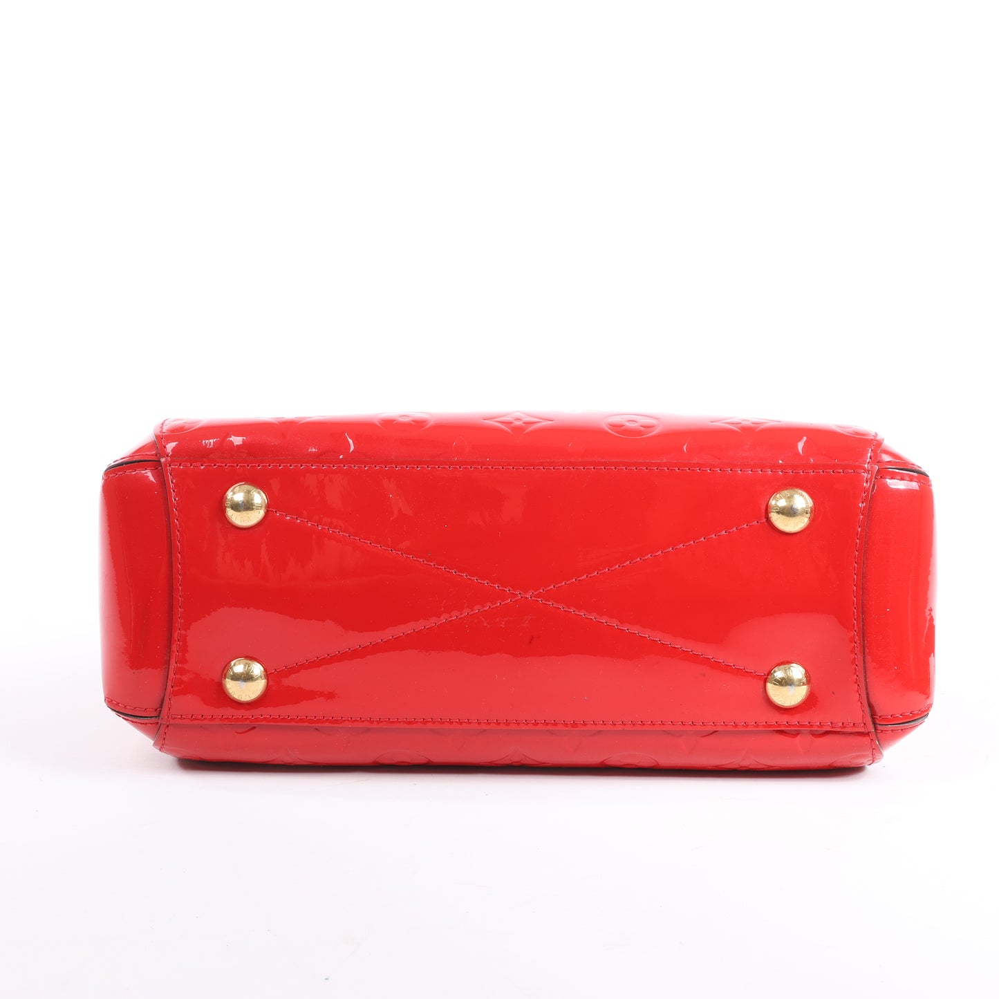 Louis Vuitton Vernis Montaigne BB Handbag in Red M50170
