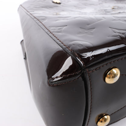Louis Vuitton Vernis Montaigne BB 2Way Handbag in Amarante M50403