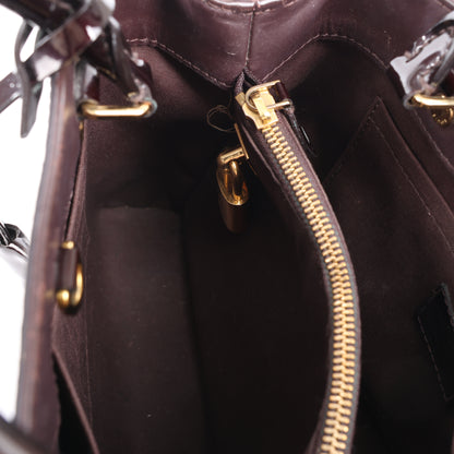 Louis Vuitton Vernis Montaigne BB 2Way Handbag in Amarante M50403