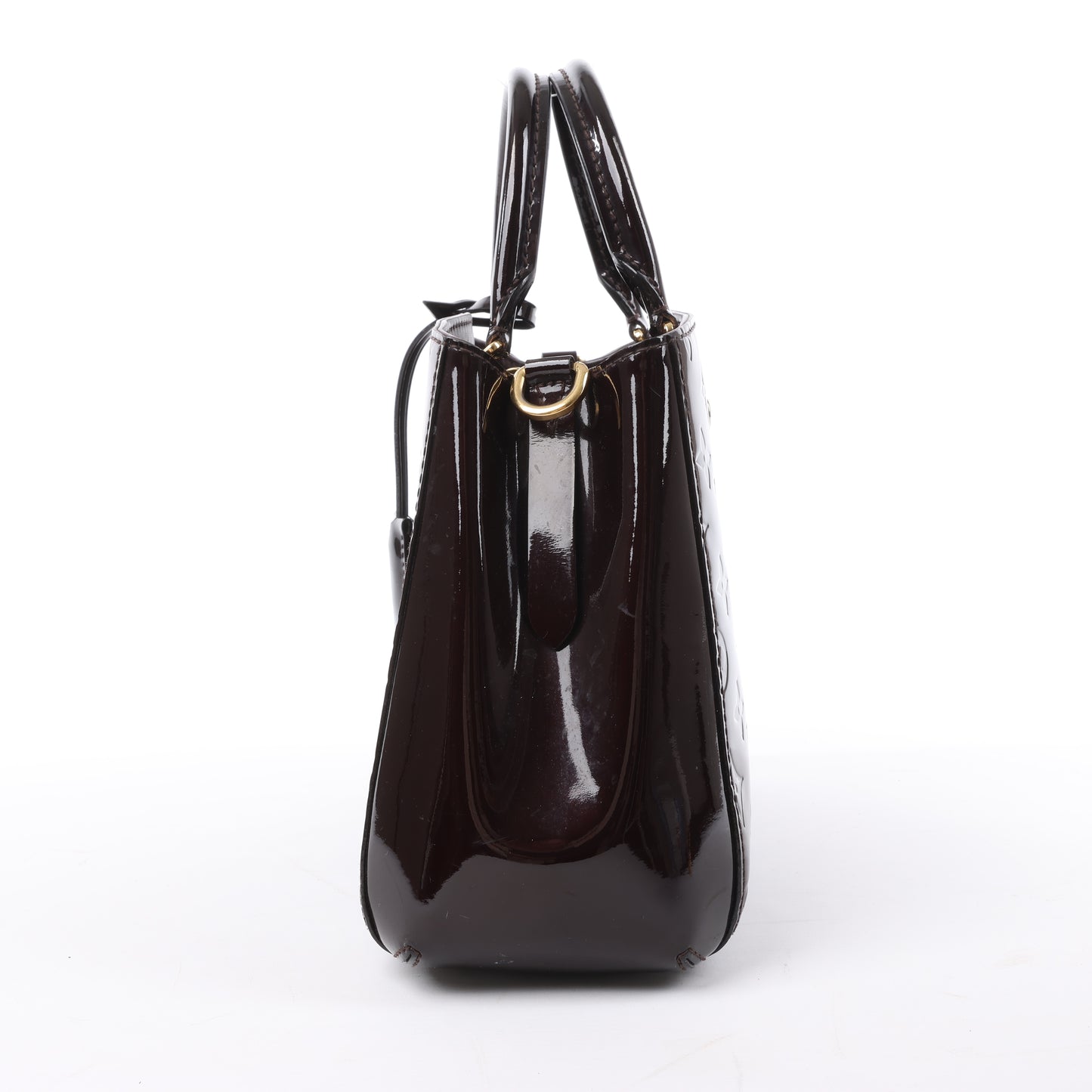 Louis Vuitton Vernis Montaigne BB 2Way Handbag in Amarante M50403