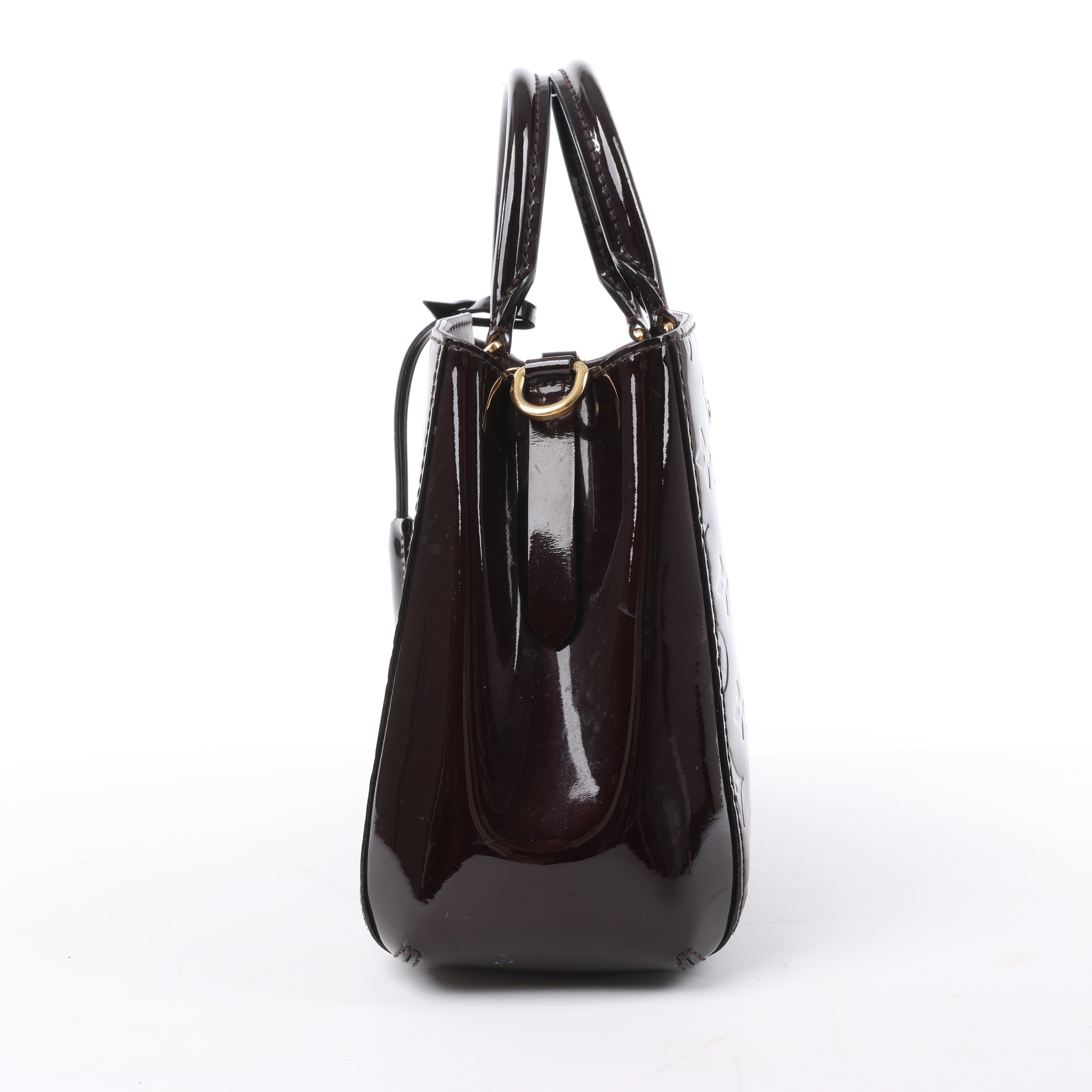 Louis Vuitton Vernis Montaigne BB 2Way Handbag in Amarante M50403