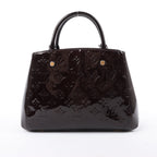 Louis Vuitton Vernis Montaigne BB 2Way Handbag in Amarante M50403