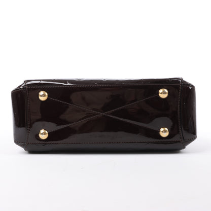 Louis Vuitton Vernis Montaigne BB 2Way Handbag in Amarante M50403