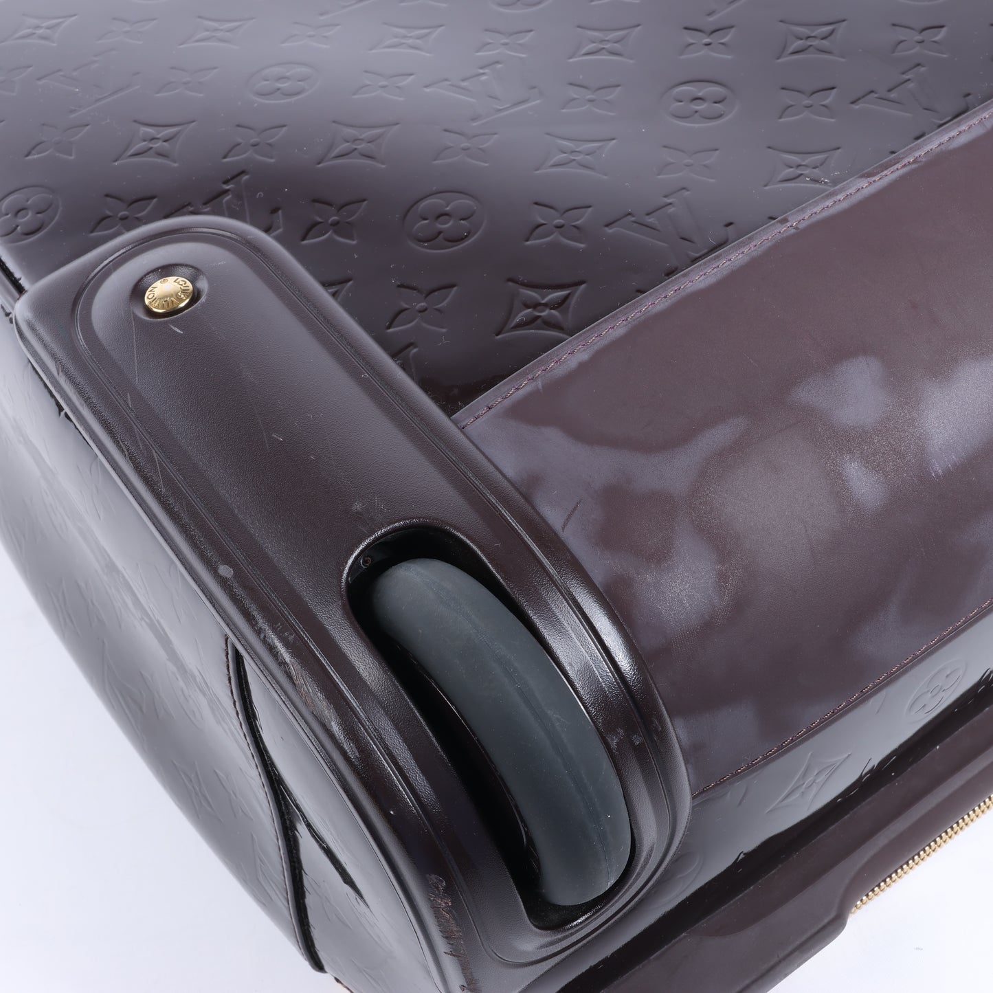 Louis Vuitton Vernis Suitcase Pegase 45 Travel Bag in Amarante M91277