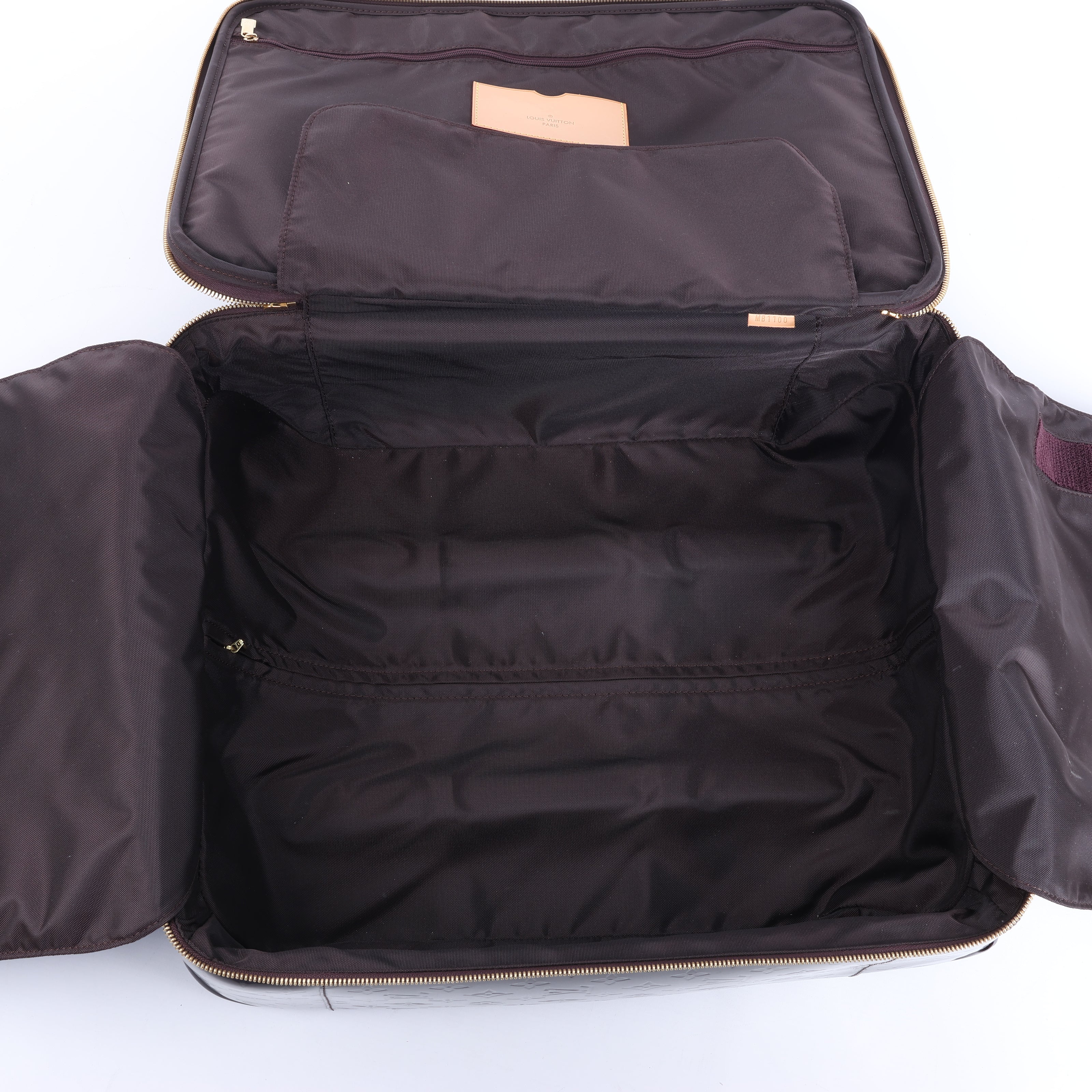 Louis Vuitton Vernis Suitcase Pegase 45 Travel Bag in Amarante M91277