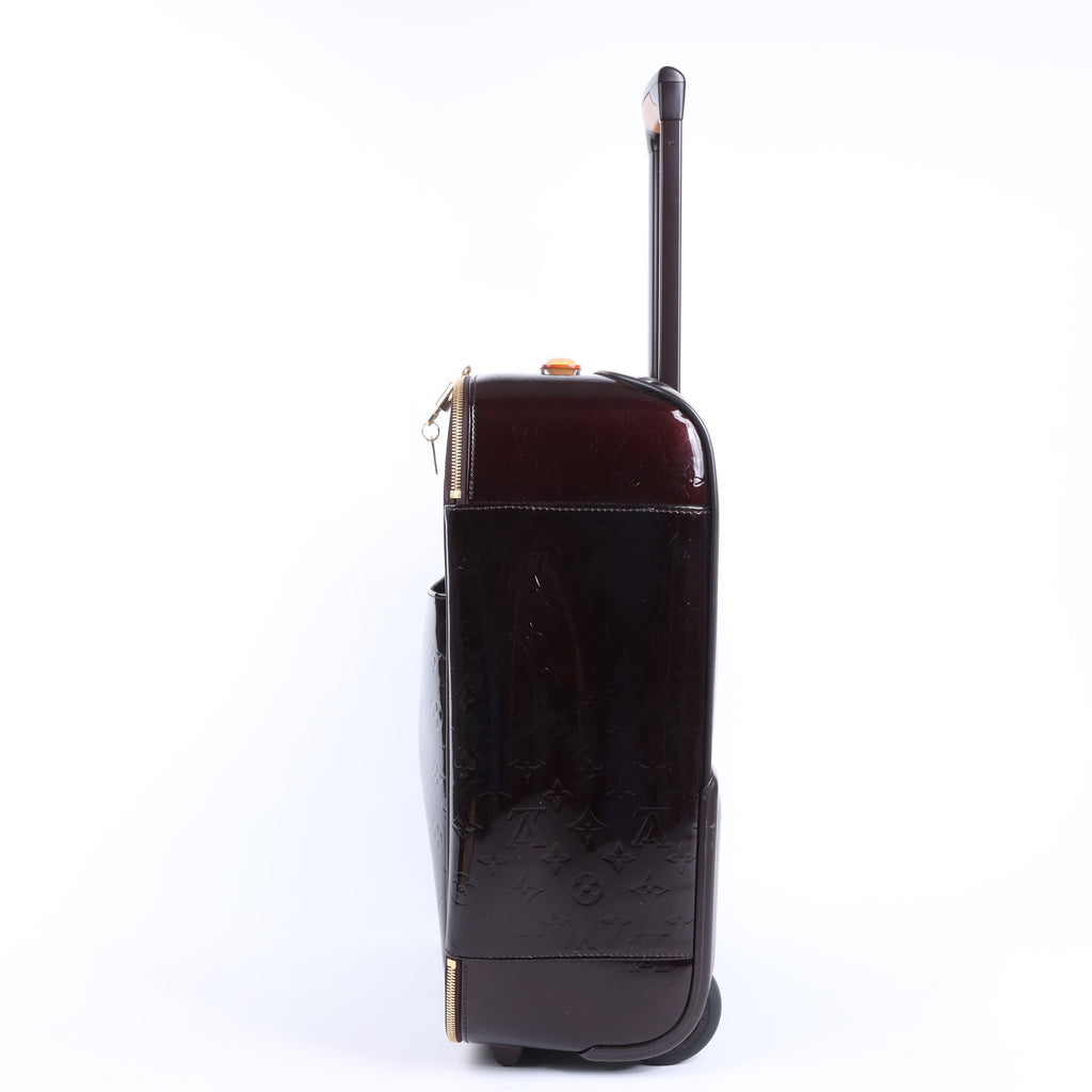Louis Vuitton Vernis Suitcase Pegase 45 Travel Bag in Amarante M91277