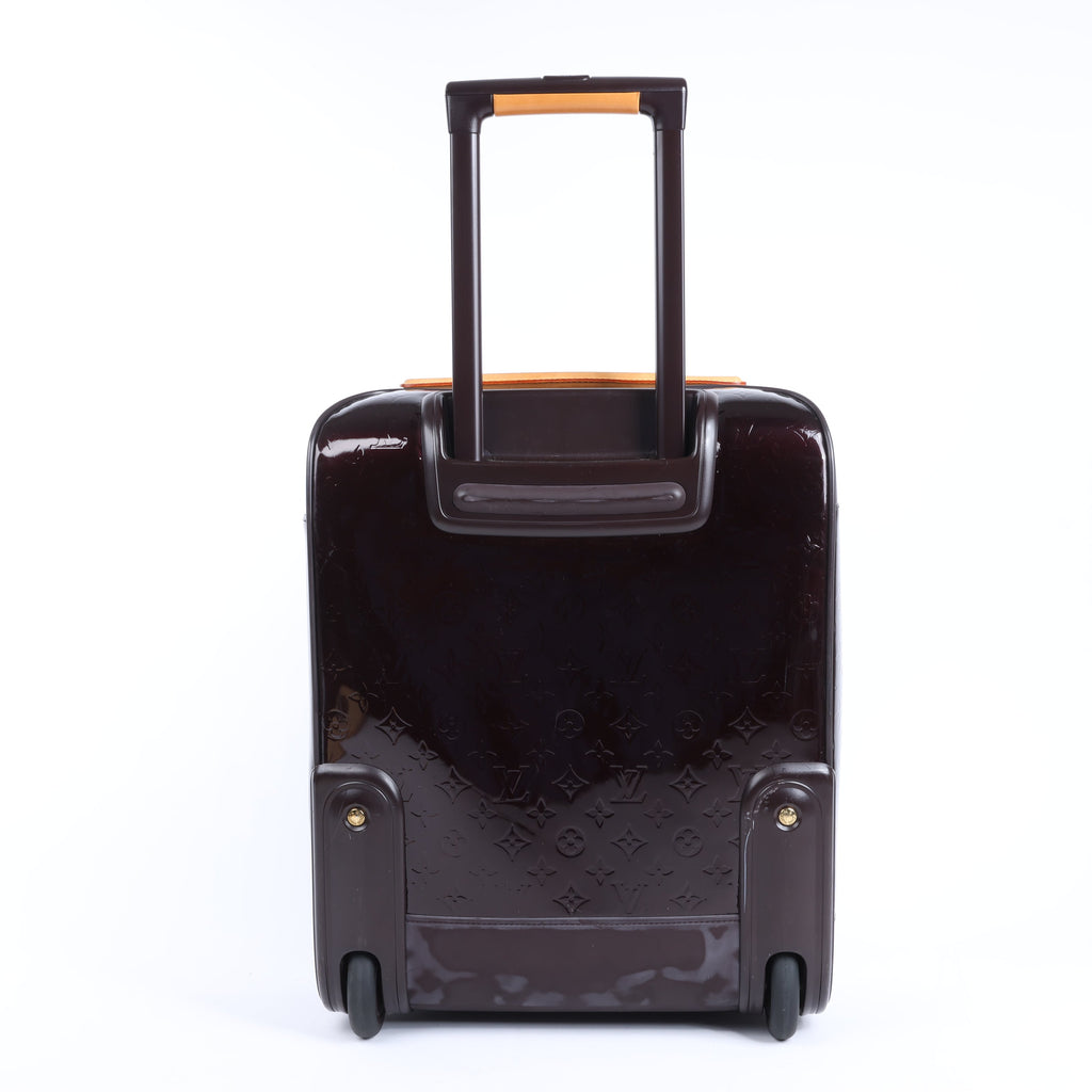 Louis Vuitton Vernis Suitcase Pegase 45 Travel Bag in Amarante M91277