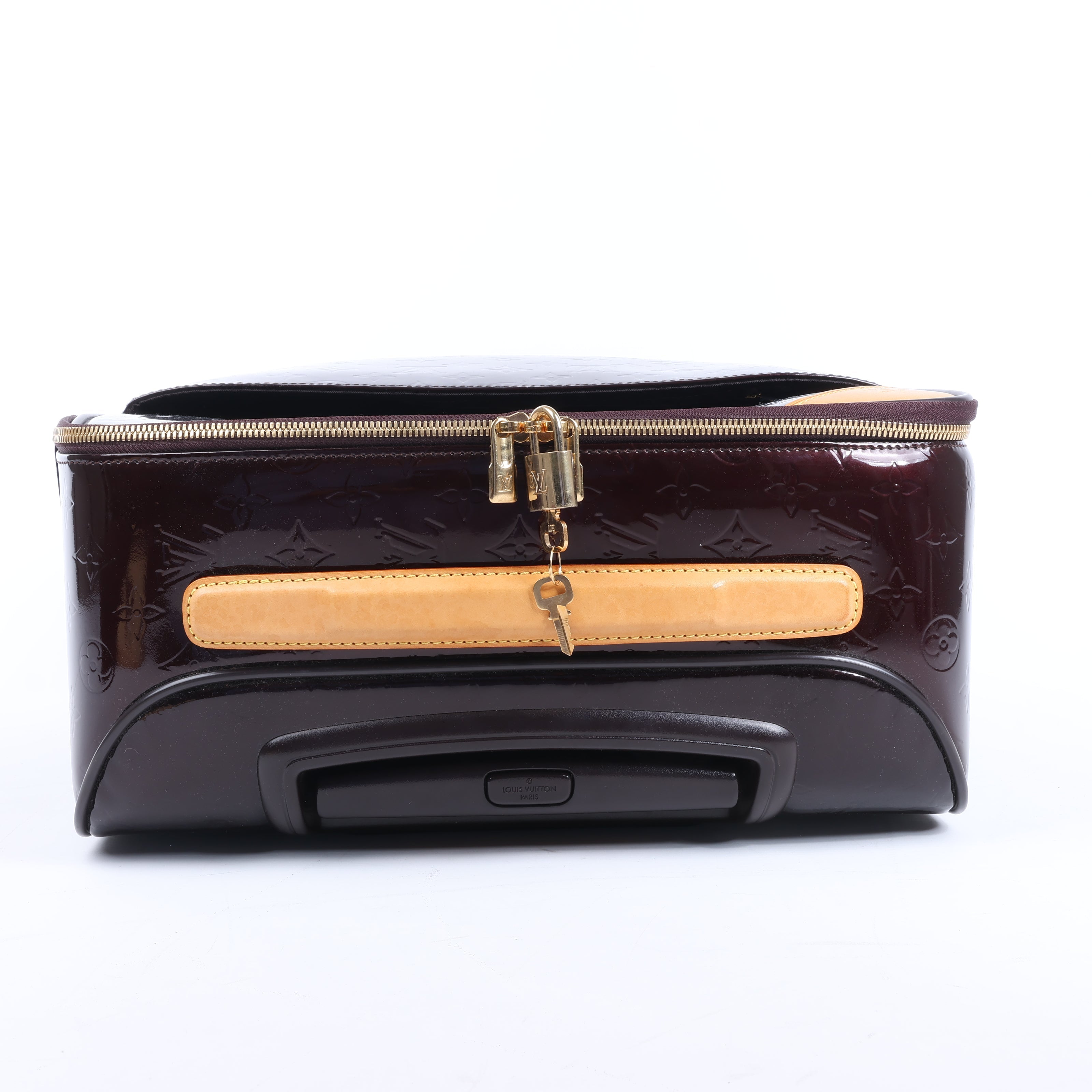 Louis Vuitton Vernis Suitcase Pegase 45 Travel Bag in Amarante M91277