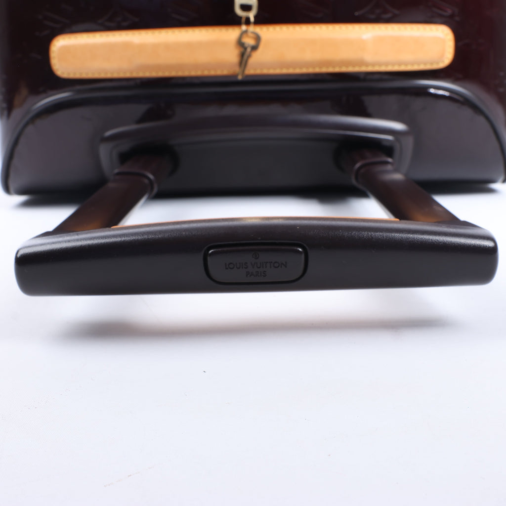 Louis Vuitton Vernis Suitcase Pegase 45 Travel Bag in Amarante M91277