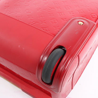 Louis Vuitton Vernis Suitcase Pegase 45 Travel Bag in Red M91278