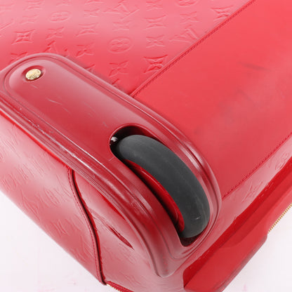 Louis Vuitton Vernis Suitcase Pegase 45 Travel Bag in Red M91278