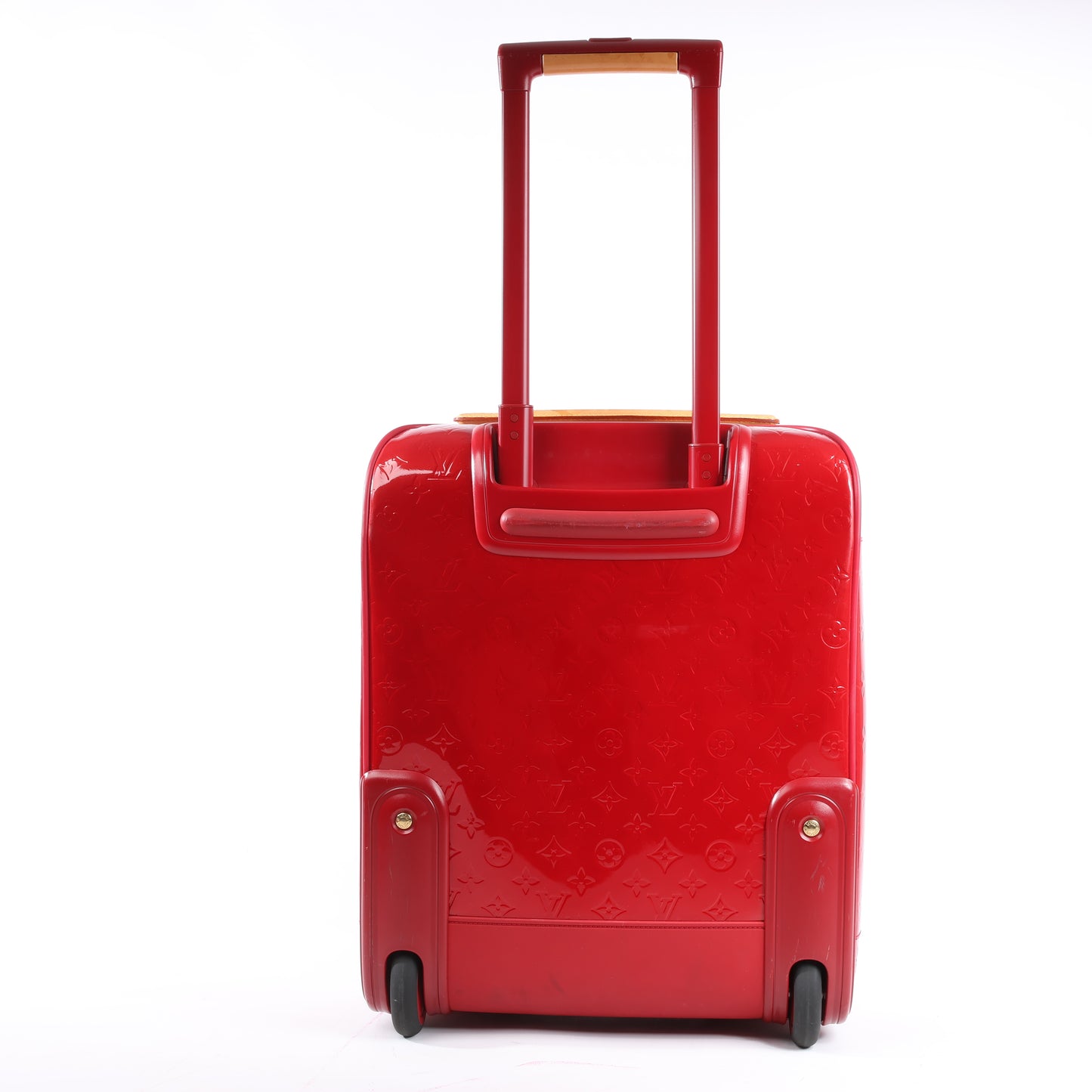 Louis Vuitton Vernis Suitcase Pegase 45 Travel Bag in Red M91278
