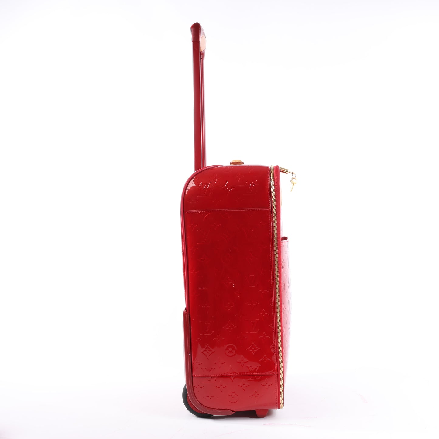 Louis Vuitton Vernis Suitcase Pegase 45 Travel Bag in Red M91278