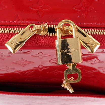 Louis Vuitton Vernis Suitcase Pegase 45 Travel Bag in Red M91278