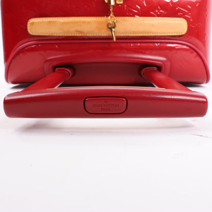 Louis Vuitton Vernis Suitcase Pegase 45 Travel Bag in Red M91278
