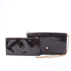 Louis Vuitton Vernis Pochette Félicie Crossbody Bag in Bordeaux