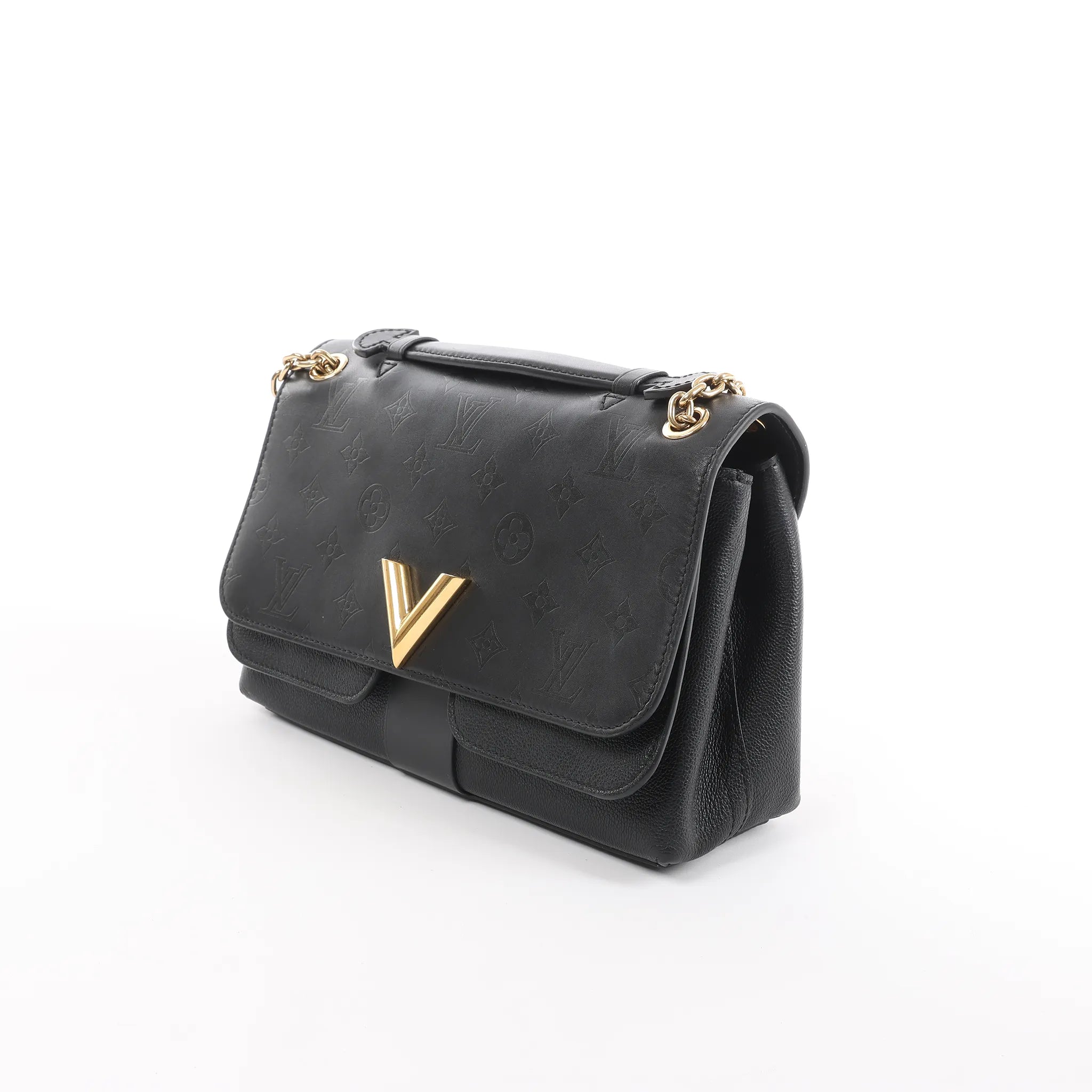 Louis Vuitton Very Monogram Shadow Crossbody Bag in Black M42899