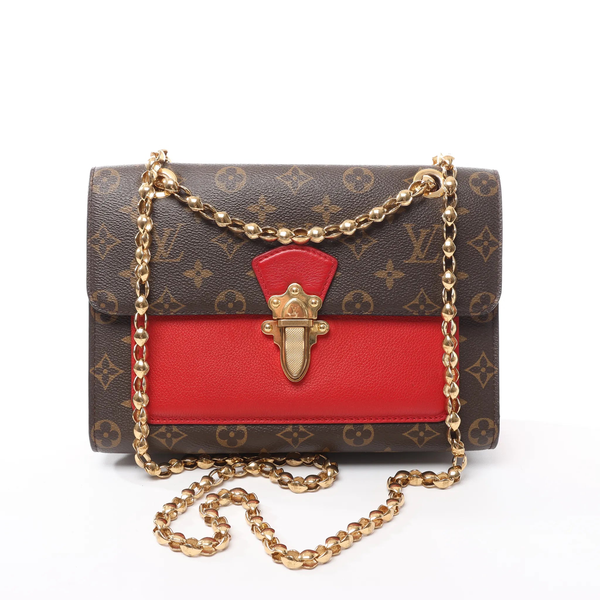 Louis Vuitton Victoire Monogram Canvas Crossbody Bag in Red M41731