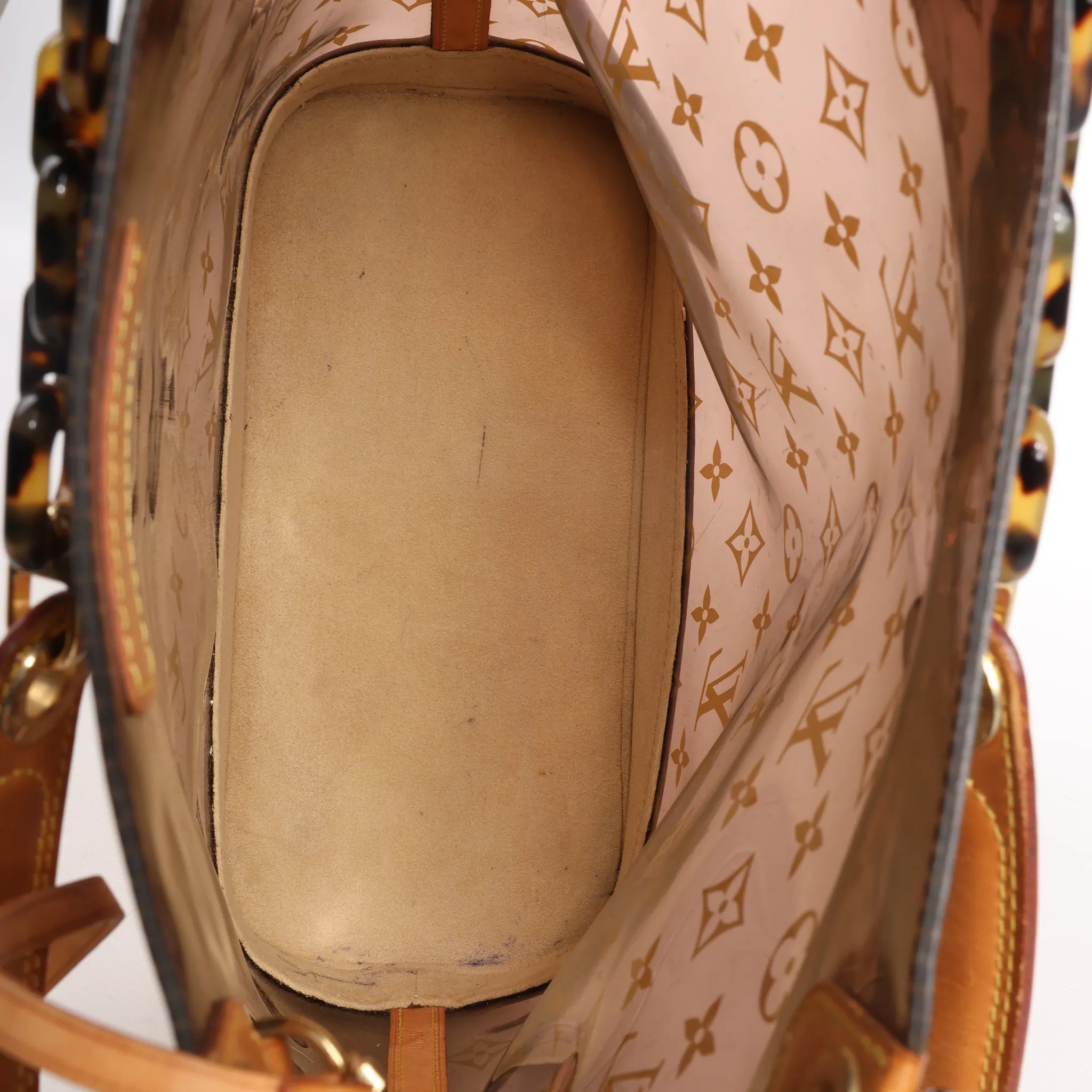 Louis Vuitton Ambre MM Vinyl Cabas Monogram Shoulder Bag in Brown M92501