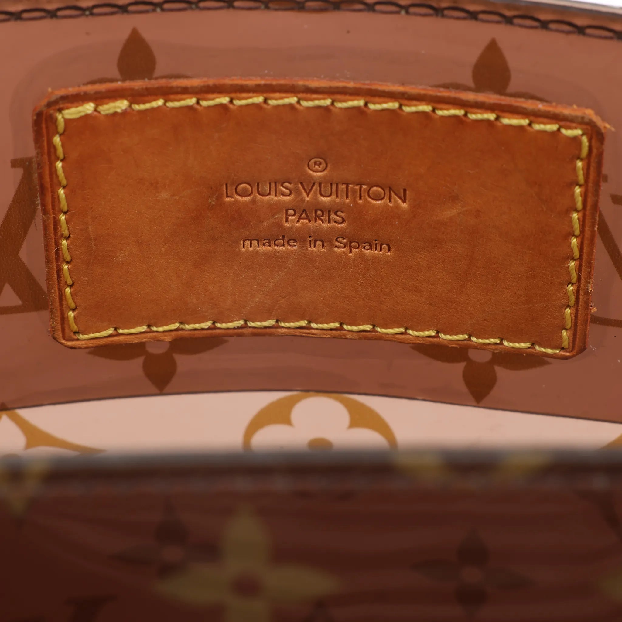 Louis Vuitton Ambre MM Vinyl Cabas Monogram Shoulder Bag in Brown M92501