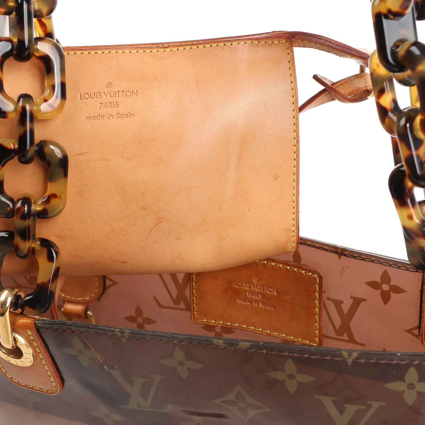 Louis Vuitton Ambre MM Vinyl Cabas Monogram Shoulder Bag in Brown M92501