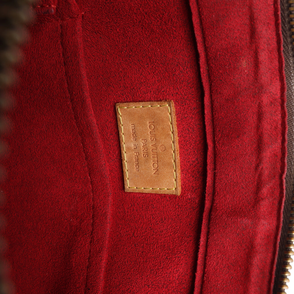Bolso de hombro Louis Vuitton Noe de cuero Epi en negro y rojo castellano M44017