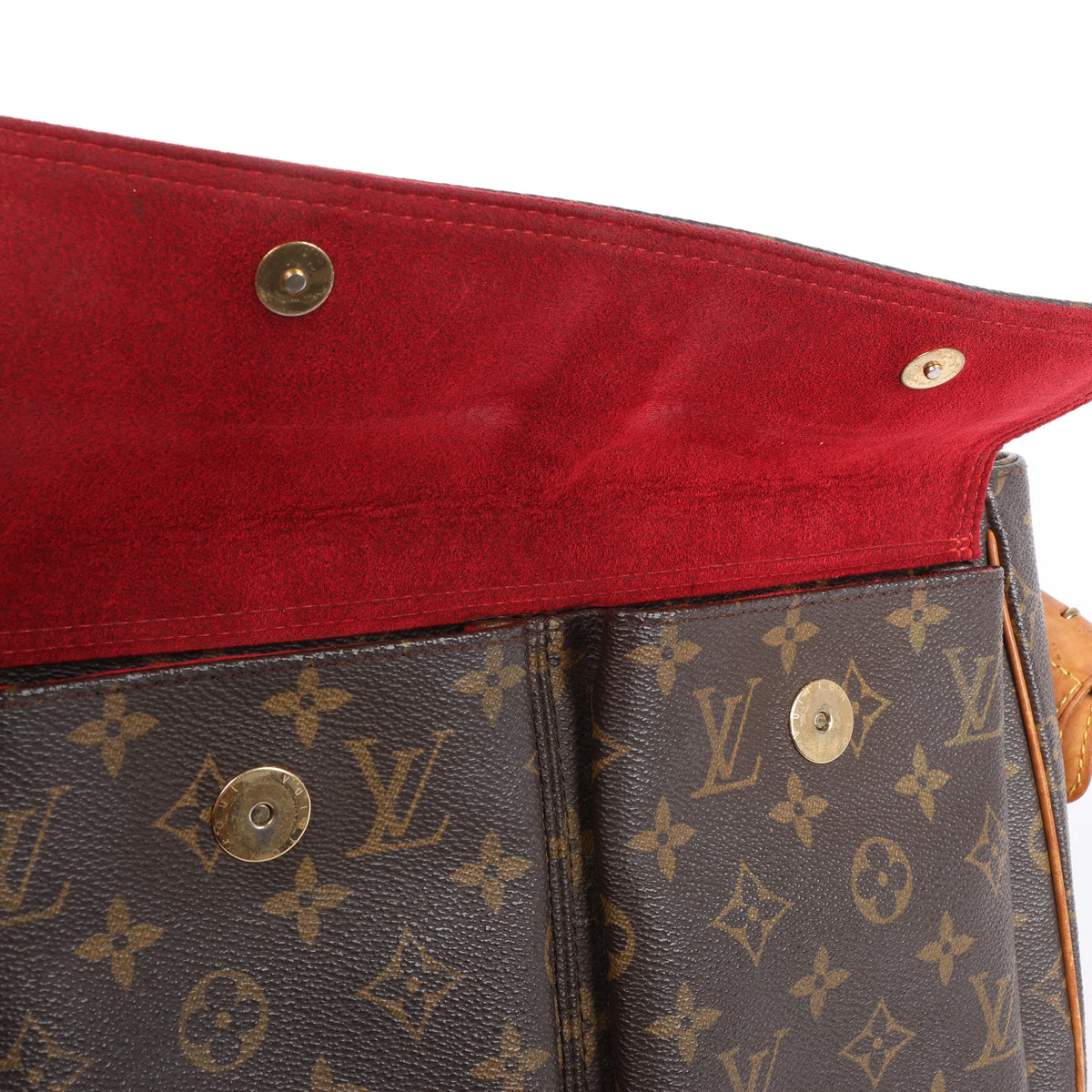 Bolso de hombro Louis Vuitton Noe de cuero Epi en negro y rojo castellano M44017