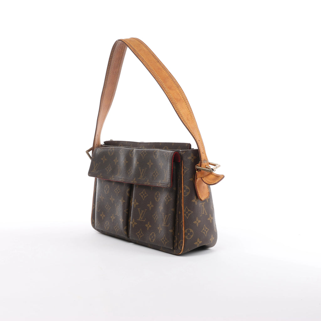 Bolso de hombro Louis Vuitton Noe de cuero Epi en negro y rojo castellano M44017