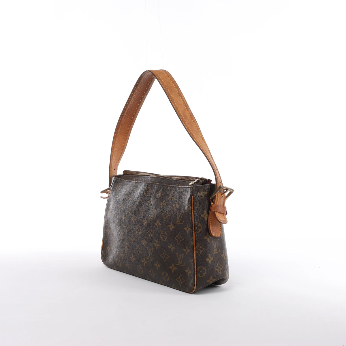 Bolso de hombro Louis Vuitton Noe de cuero Epi en negro y rojo castellano M44017