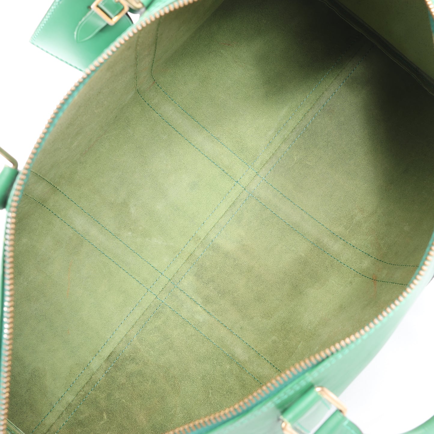 Louis Vuitton Epi Leather Keepall 50 Travel Bag in Green M42964