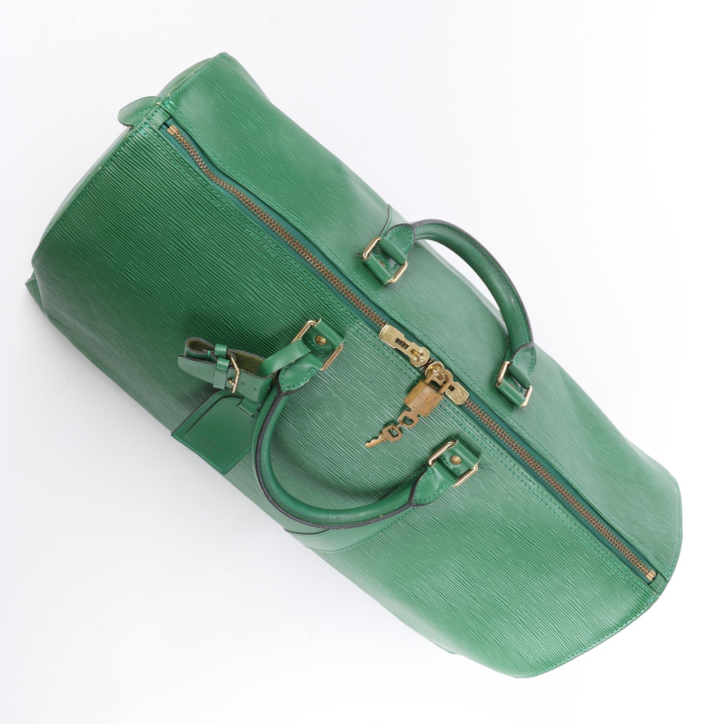 Louis Vuitton Epi Leather Keepall 50 Travel Bag in Green M42964