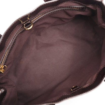 Louis Vuitton Wilshire PM Monogram Vernis Handbag in Burgundy M91644