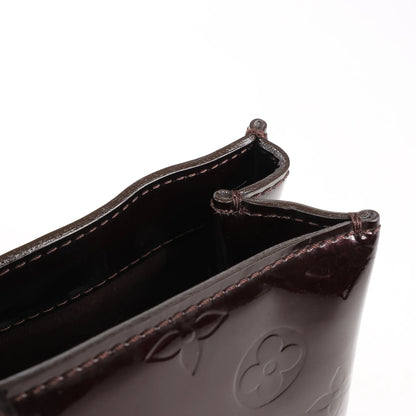 Louis Vuitton Wilshire PM Monogram Vernis Handbag in Burgundy M91644