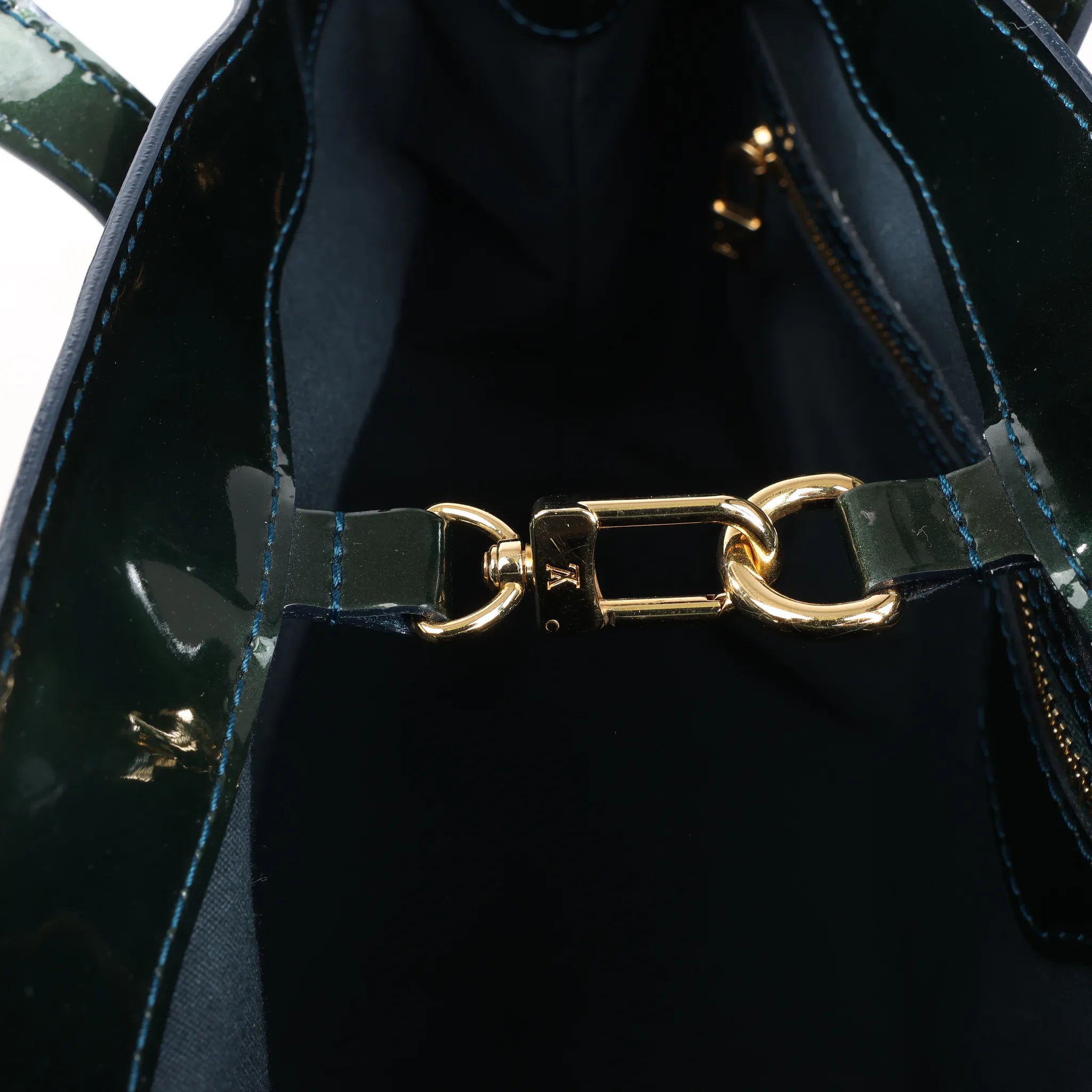 Louis Vuitton Monogram Vernis Wilshire PM Handbag in Green M93684