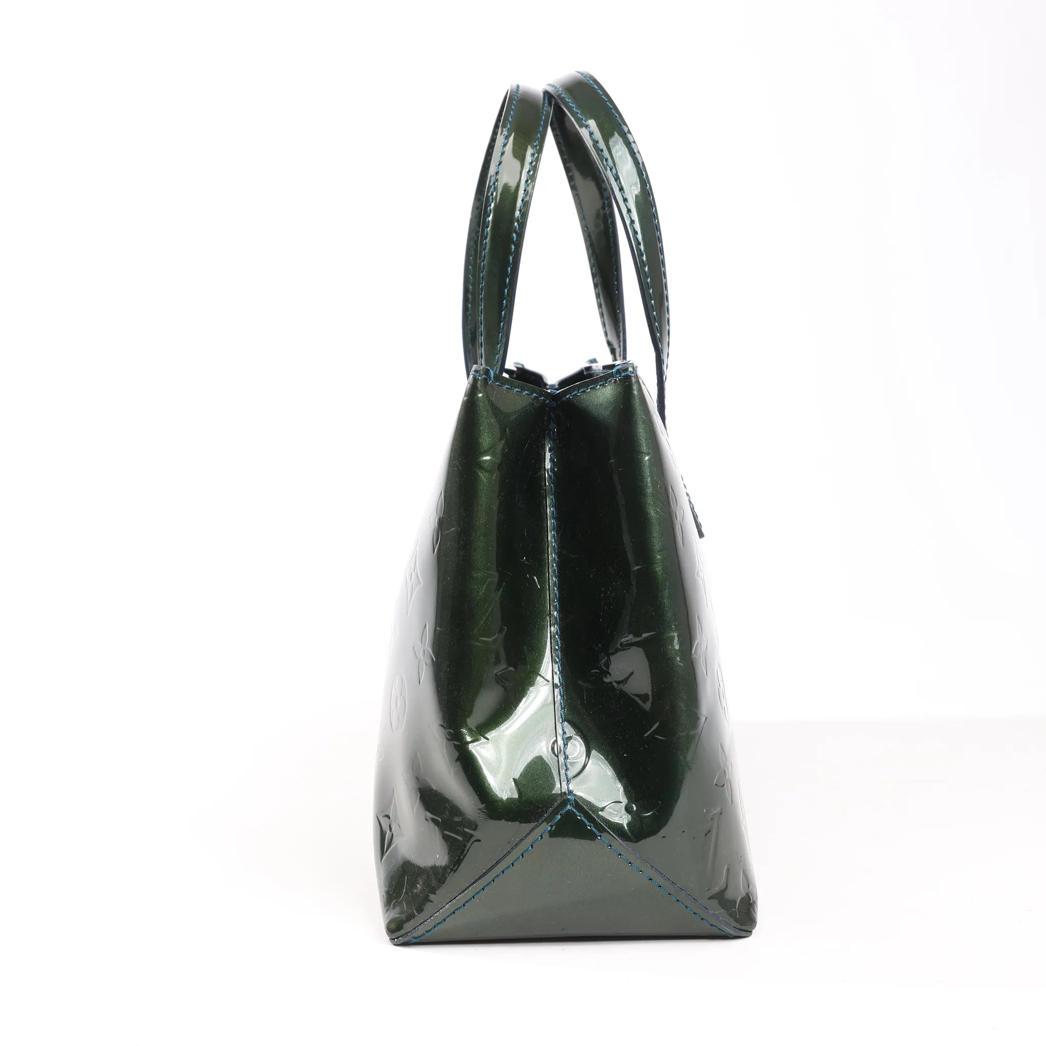 Louis Vuitton Monogram Vernis Wilshire PM Handbag in Green M93684