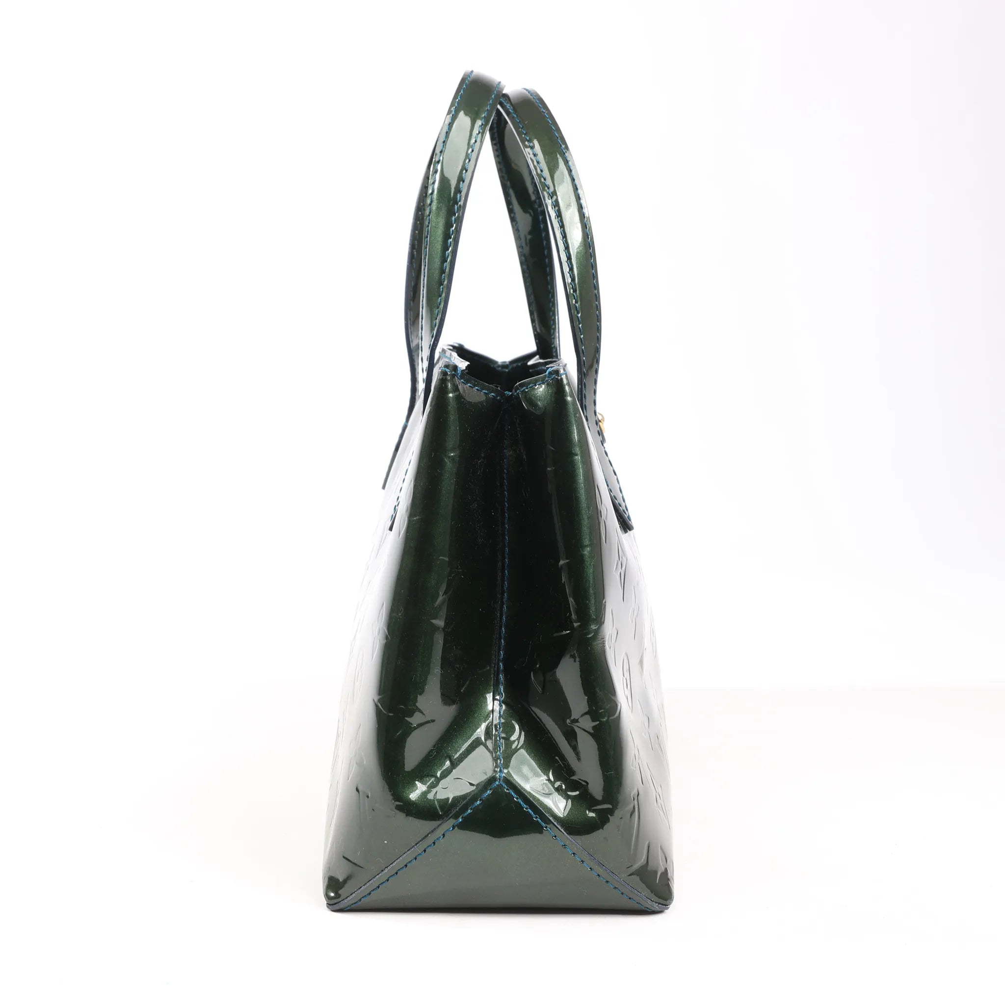 Louis Vuitton Monogram Vernis Wilshire PM Handbag in Green M93684