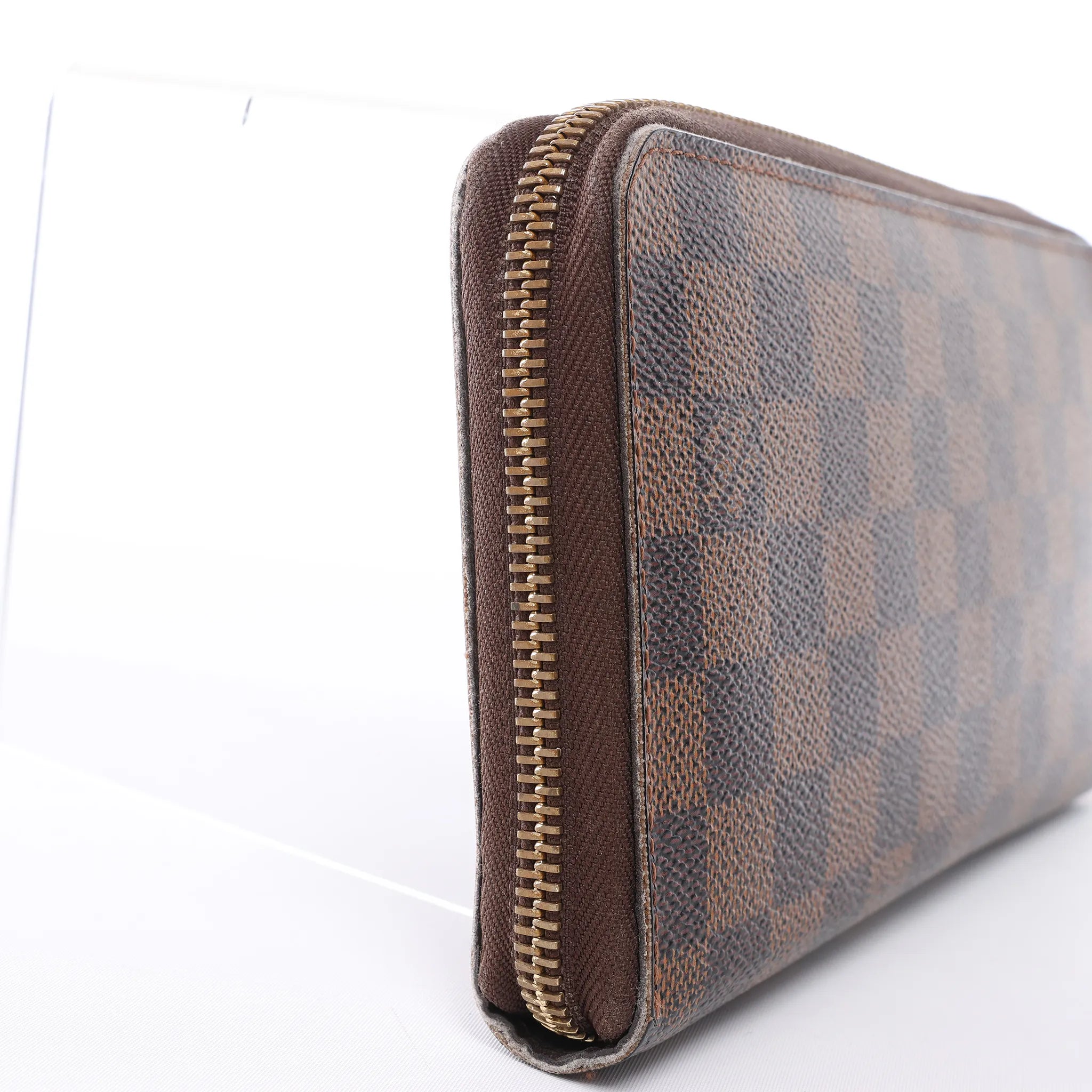 Louis Vuitton Zippy Damier Ebene Wallet in Brown N60003
