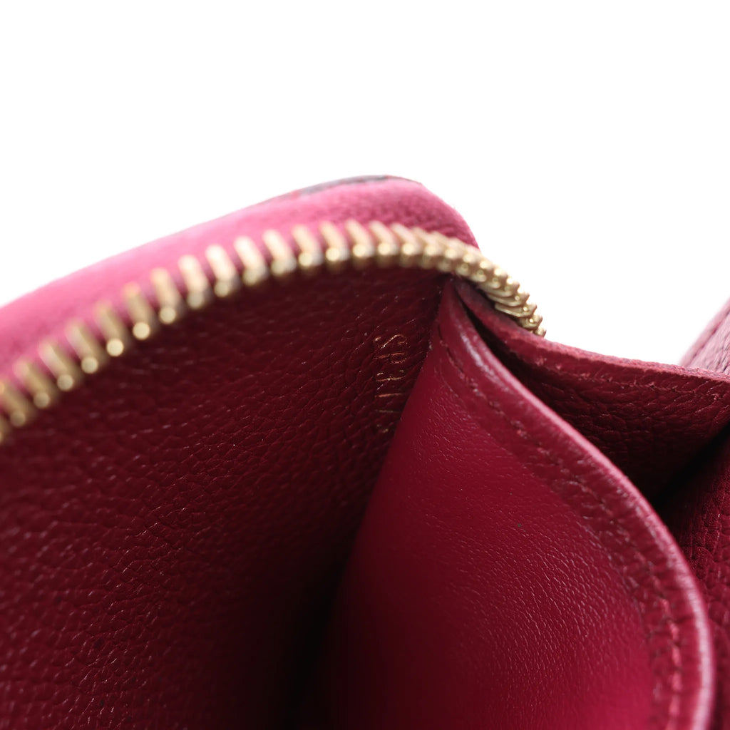 Louis Vuitton Zippy Empreinte Leather Wallet in Red M62214