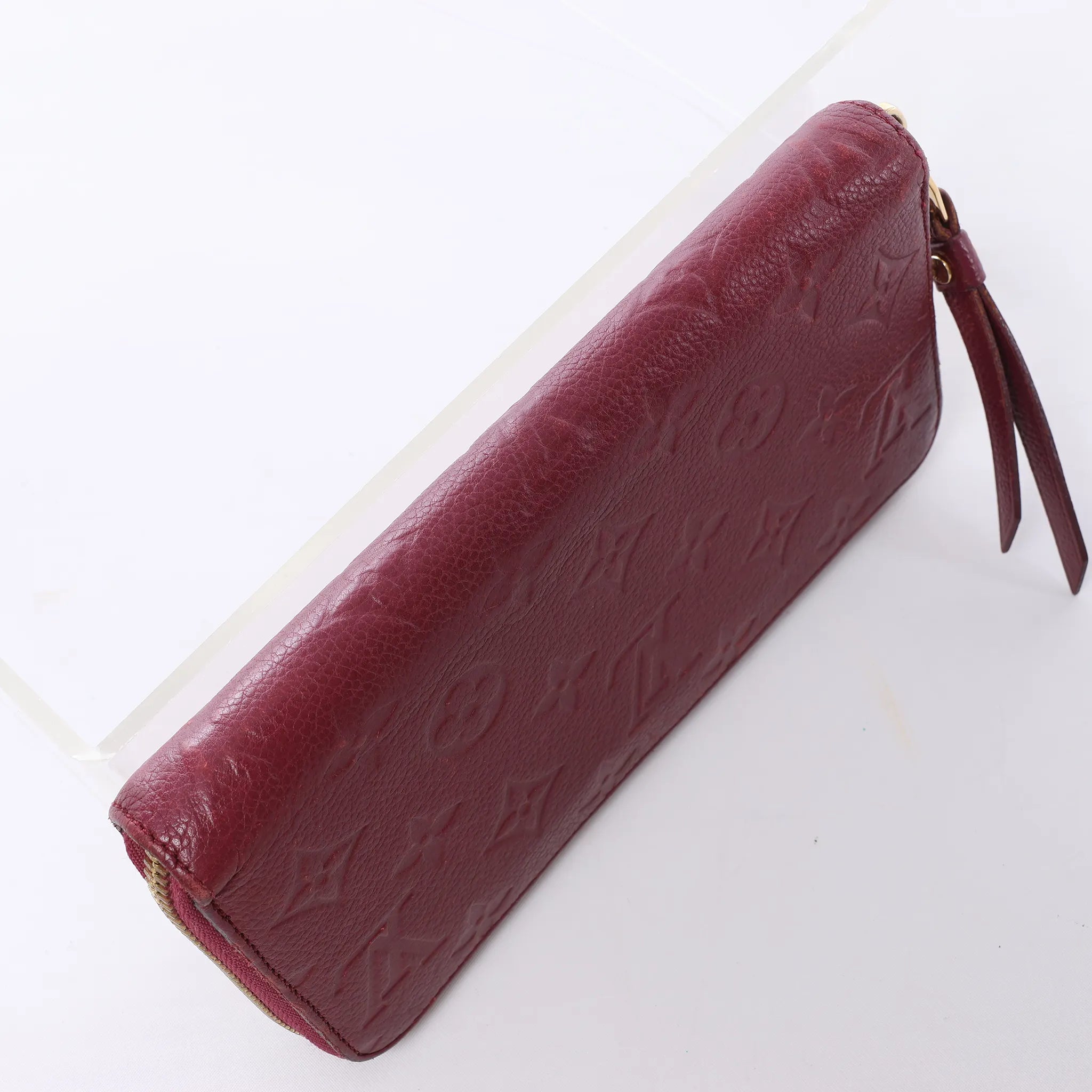 Louis Vuitton Zippy Empreinte Leather Wallet in Red M62214