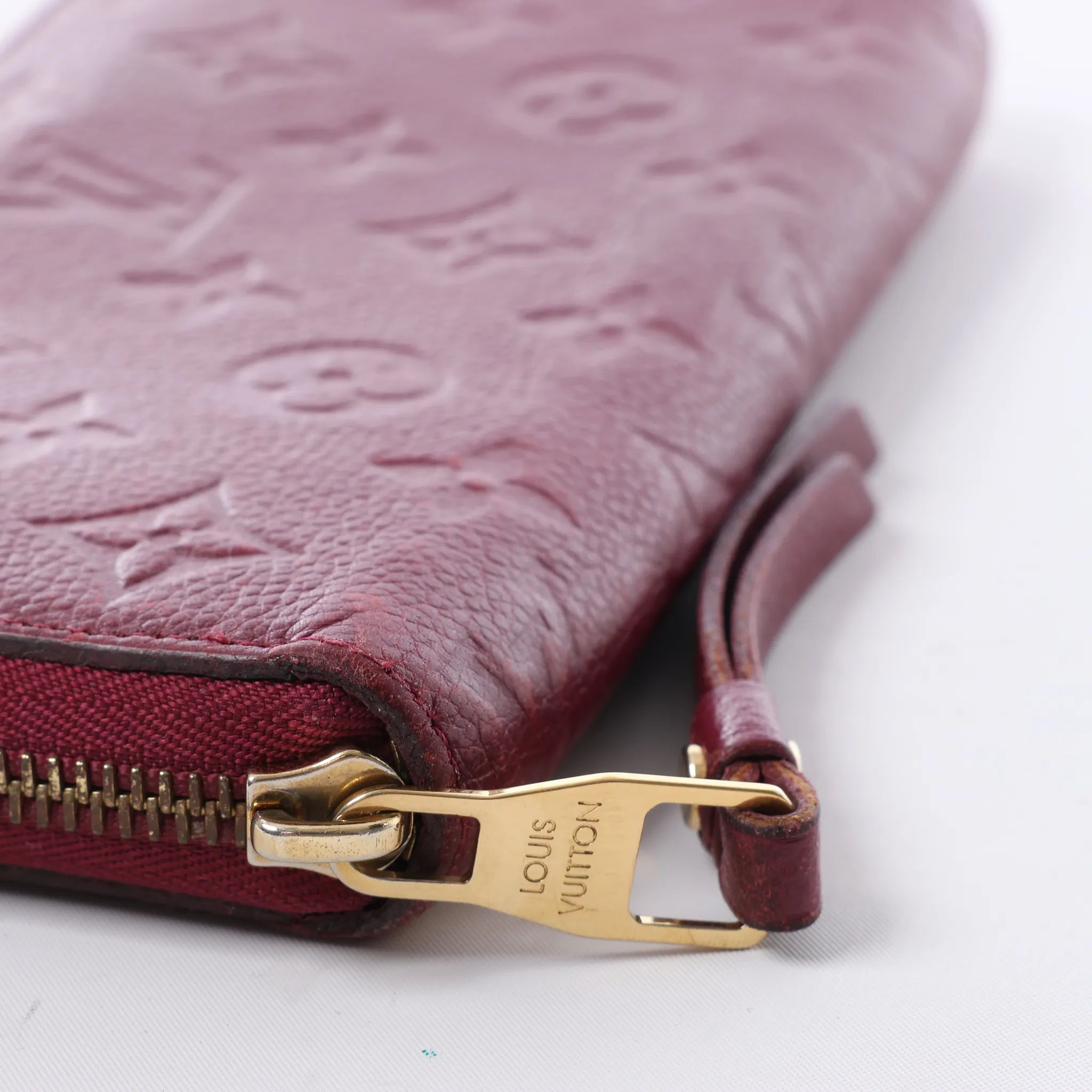 Louis Vuitton Zippy Empreinte Leather Wallet in Red M62214