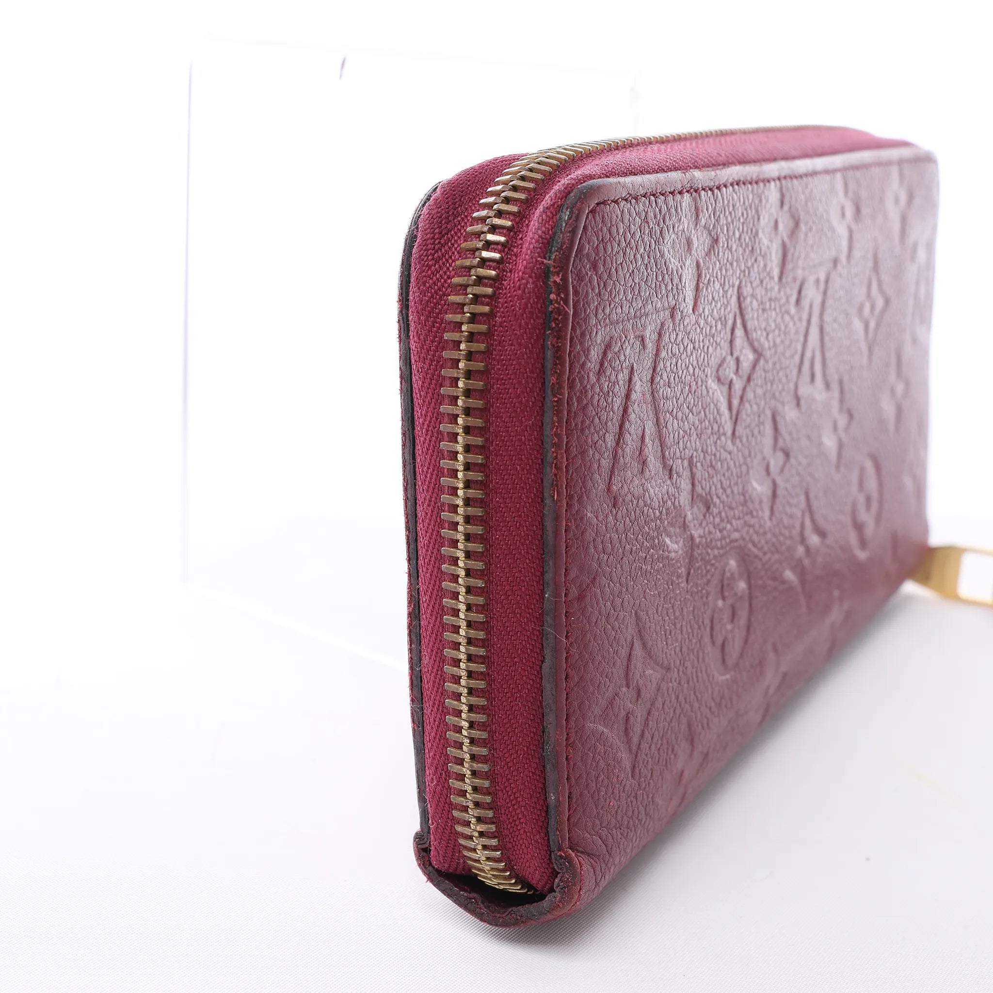 Louis Vuitton Zippy Empreinte Leather Wallet in Red M62214