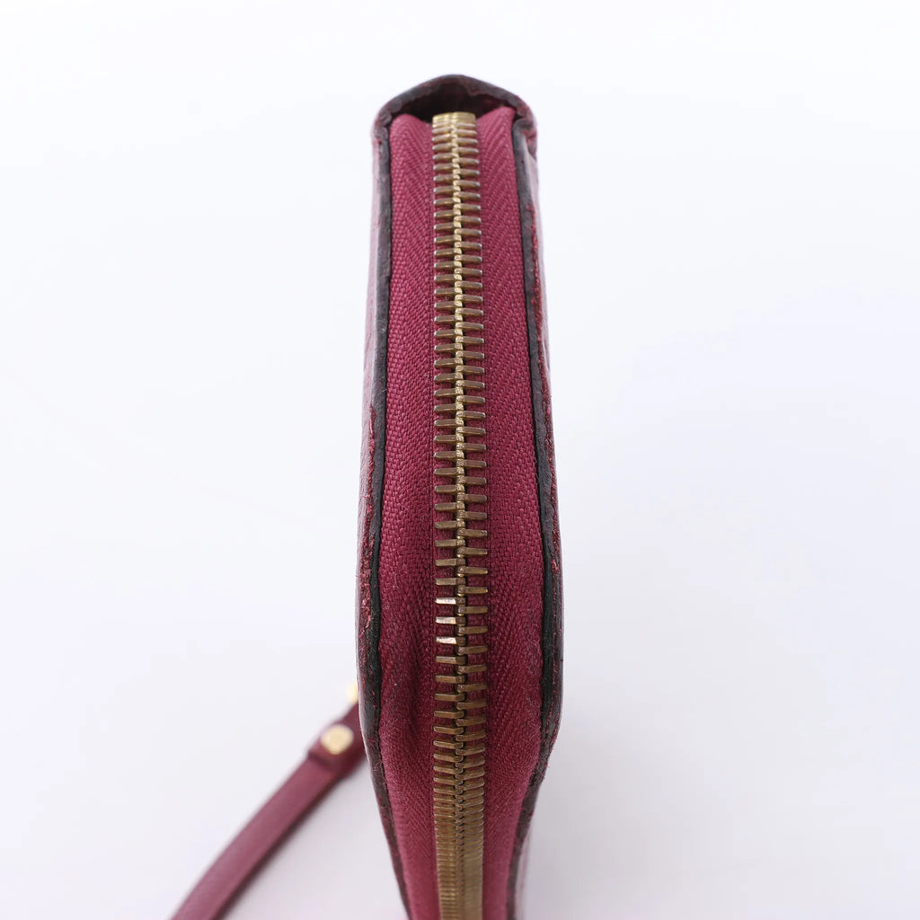Louis Vuitton Zippy Empreinte Leather Wallet in Red M62214