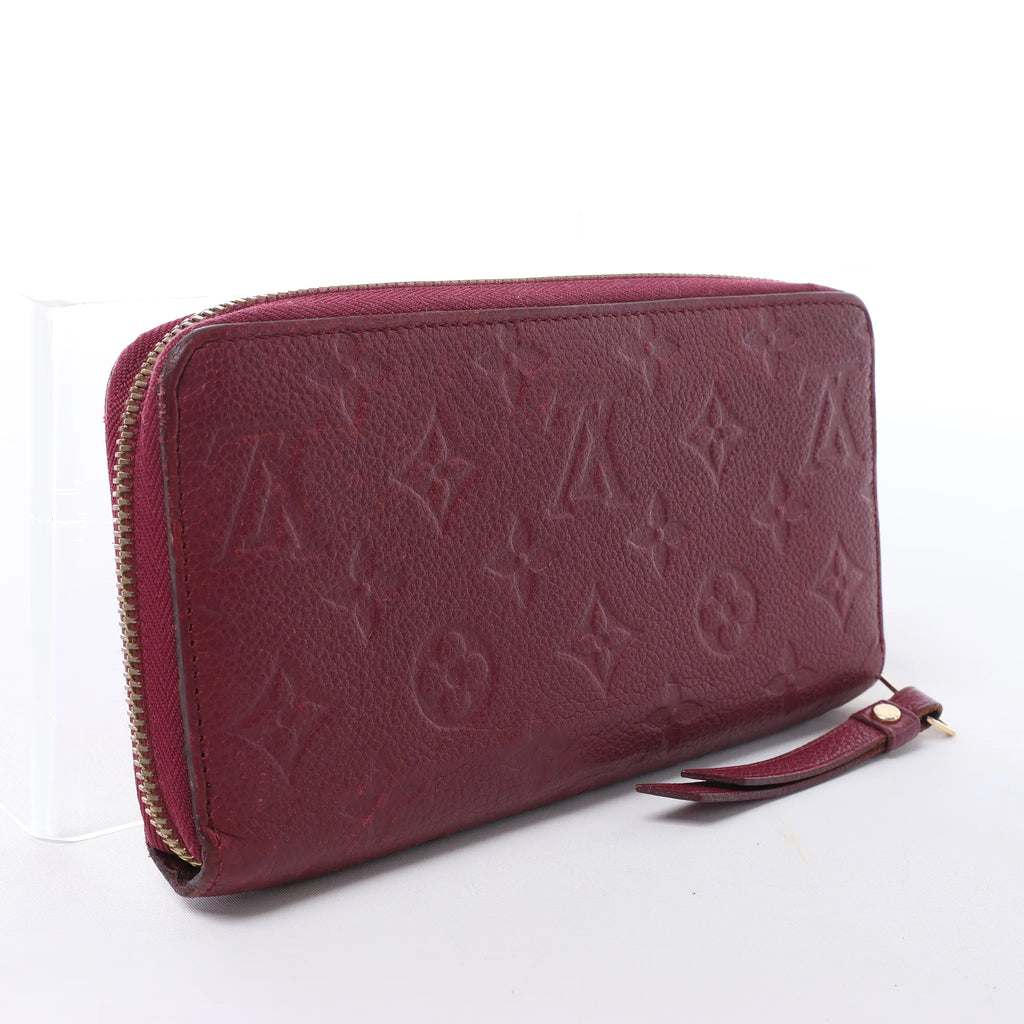 Louis Vuitton Zippy Empreinte Leather Wallet in Red M62214