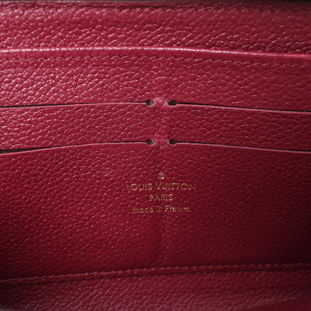 Louis Vuitton Zippy Empreinte Leather Wallet in Red M62214