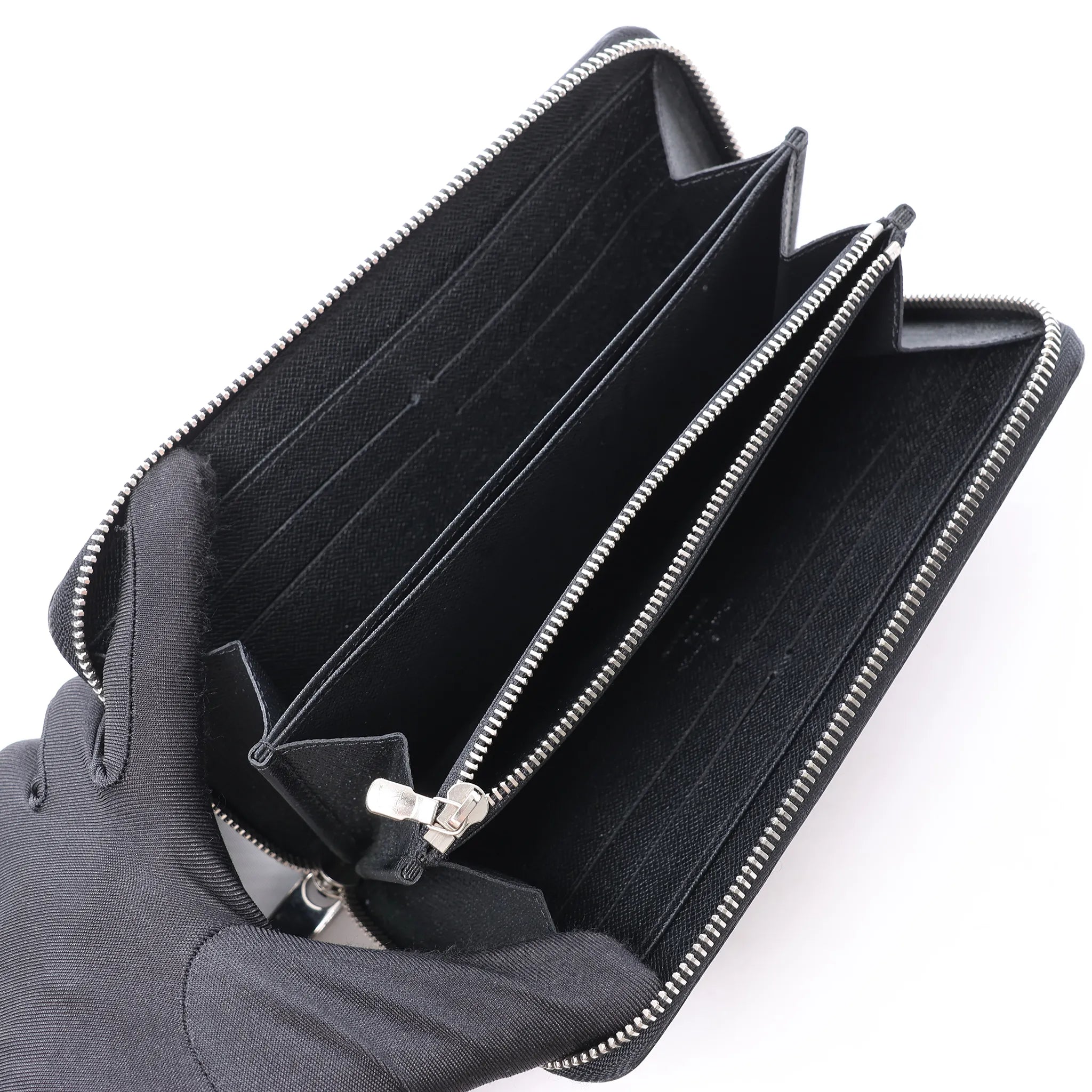 Louis Vuitton Zippy Epi Electric Wallet in Black M6007N