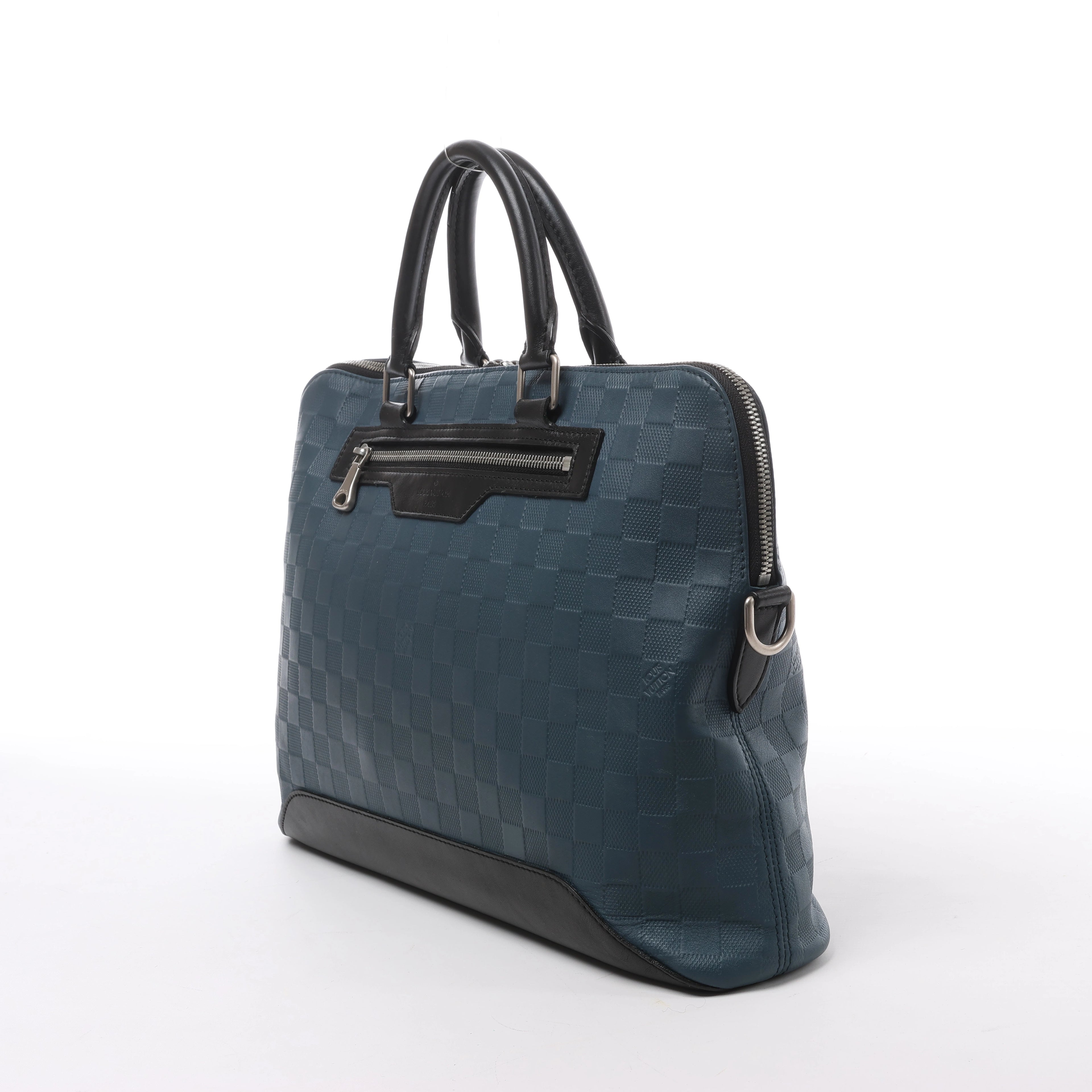 Louis Vuitton Avenue Damier Infini Briefcase 2Way Handbag in Blue N41021