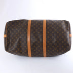 Louis Vuitton Monogram Canvas Keepall Bandoulière 55 Travel Bag M41414