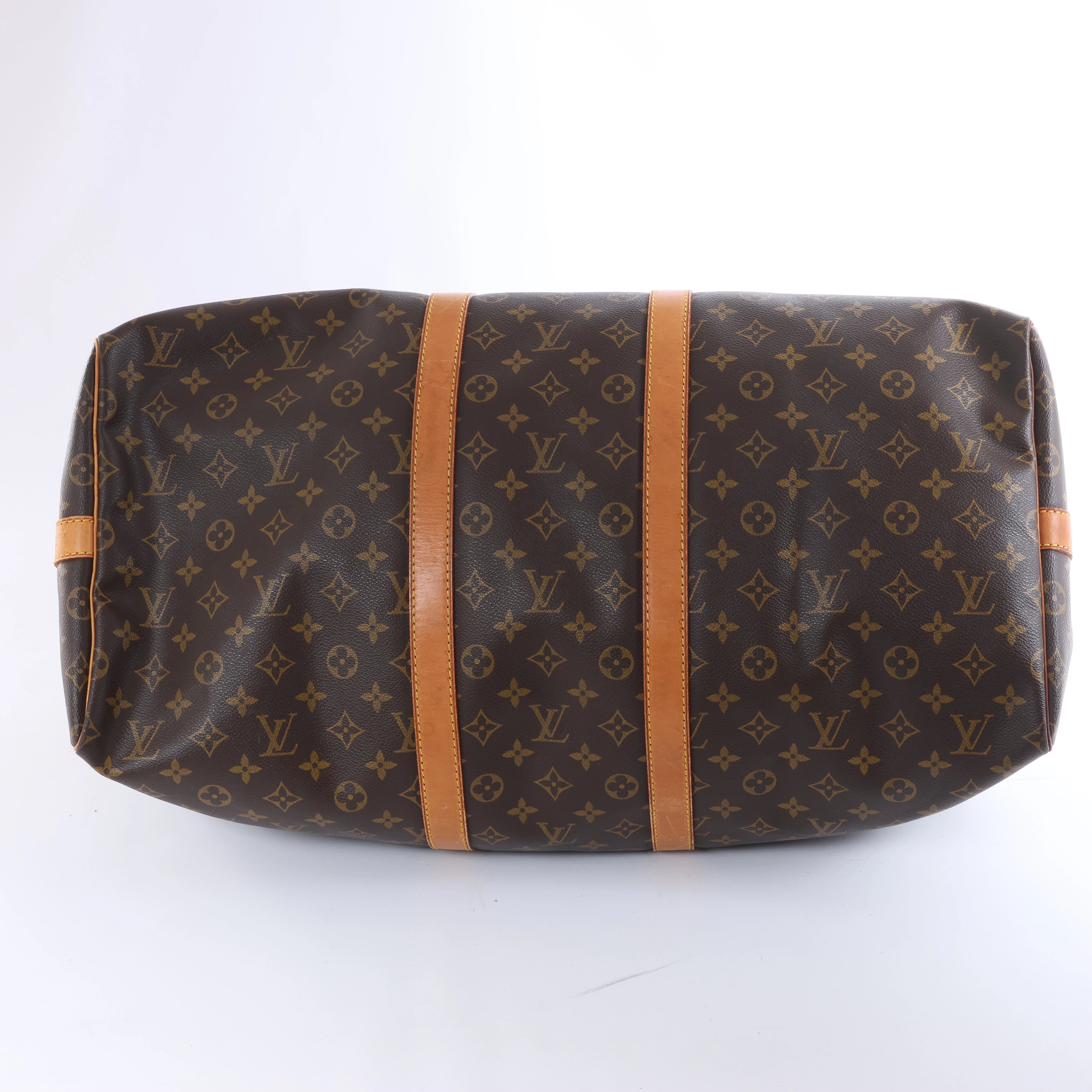 Louis Vuitton Monogram Canvas Keepall Bandoulière 55 Travel Bag M41414