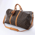 Louis Vuitton Monogram Canvas Keepall Bandoulière 55 Travel Bag M41414